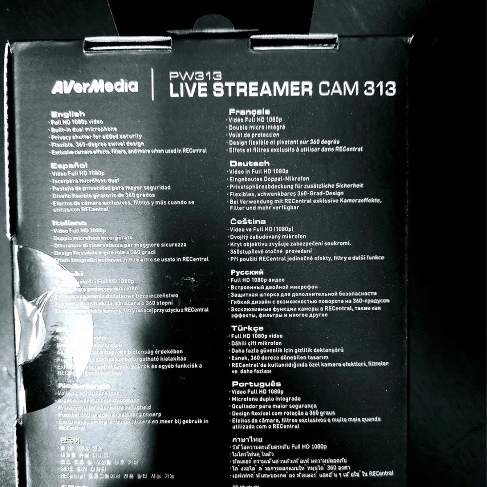 Live Streamer Cam 313 - Black